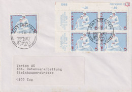 1986 Schweiz Brief ° 3263 BÜETIGEN, 600 Jahre Bernisch 2.6.86, Zum:CH 428, Mi:CH 808 Helft Heilen - Postmark Collection