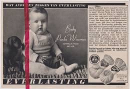 Pub Reclame - Everlasting Wol Breikatoen - Orig. Knipsel Coupure Tijdschrift Magazine - 1937 - Ohne Zuordnung