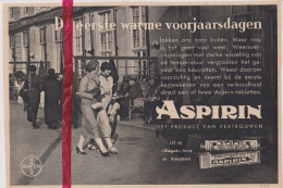 Pub Reclame - Aspirin , Bayer - Orig. Knipsel Coupure Tijdschrift Magazine - 1937 - Zonder Classificatie