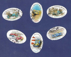 2005, Sport Automobile, Coupe Gordon Bennett, Issus Du Bloc, Cachet La Rochelle, 6 Timbres - Used Stamps