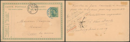 EP Au Type 5ctm Vert Albert I Obl Relais (fortune, Bleu) "Denterghem" > Boom çàd Obl "Boom C". Superbe Et Rare. - Postmarks With Stars