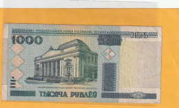 BELARUS  .  1.000 RUBLES  .  2000  .  N°  7123556  .  BILLET USITE  .  2  SCANNES - Belarus