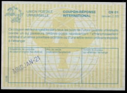 CÔTE D'IVOIRE IVORY COAST  La30  International Reply Coupon Reponse Antwortschein IRC IAS O ABIDJAN-21 - Costa D'Avorio (1960-...)