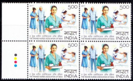 India 2011 MNH BLk 4, TL, Nurse, Medicine, Health, Crutches, Old Age - Primeros Auxilios