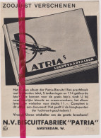 Pub Reclame - Album NV Biscuitfabriek Patria, Amsterdam - Orig. Knipsel Coupure Tijdschrift Magazine - 1936 - Sin Clasificación
