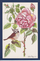 CPA 1 Euro Oiseau Et Fleur Par Calvet Rogniat Non Circulée Prix De Départ 1 Euro - Birds