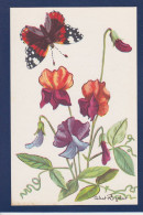 CPA 1 Euro Papillon Et Fleur Par Calvet Rogniat Non Circulée Prix De Départ 1 Euro - Mariposas