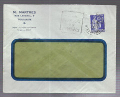 Toulouse 1937. Cachet Daguin Sur Enveloppe à En-tête M. Martres, Voyagée Vers Lyon (AS) - 1921-1960: Modern Period
