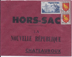 FRANCE N° 1038/1004x2 S/L. HORS SAC DE 1957 - Covers & Documents