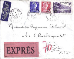 FRANCE N° 1194/1011B/1011C S/L. EXPRES DE BONE/ALGERIE/25.2.59 - Covers & Documents