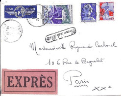 FRANCE N° 1241/1234/1011B S/L. EXPRES DE BONE/ALGERIE/21.3.60 - Lettres & Documents