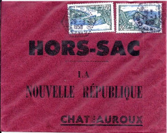 FRANCE N° 977 X 2 S/L. HORS SAC DE CHATILLON S-INDRE/29.3.58 - Covers & Documents