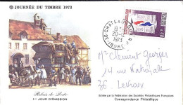 FRANCE N°  1777 S/L DE CHAREAUROUX/20.12.73  - Covers & Documents