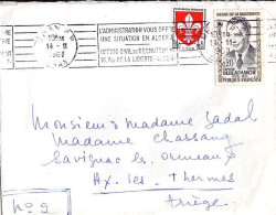 FRANCE N°  1248/1230 S/L. DE ORAN/ALGERIE/14.11.60 - Storia Postale
