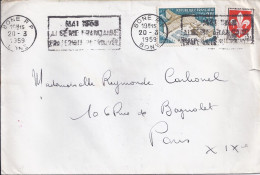 FRANCE N°  1177/1186 S/L DE BONE/ALGERIE/20.3.59 POUR LA FRANCE - Covers & Documents