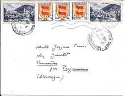 FRANCE N°  976x2/901x3 S/L DE SAVIGNY S ORGE/5.8.55  - Briefe U. Dokumente