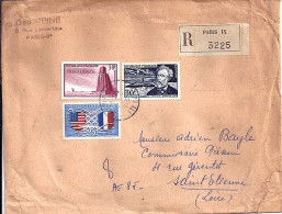 FRANCE N°  1026/925/840 S/L REC.DE PARIS IX/1956 - Briefe U. Dokumente