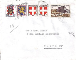 FRANCE N°  873/834/836x2/903 S/L DE PERPIGNAN/14.10.51 - Lettres & Documents