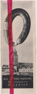 Pub Reclame - Ringworst Anton Hunink , Deventer - Orig. Knipsel Coupure Tijdschrift Magazine - 1936 - Ohne Zuordnung
