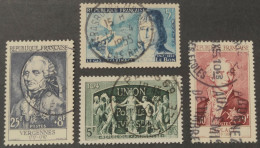 N° 1030/1012/850/1031  Avec Oblitération Cachet à Date D'Epoque De 1949 Et 1955  TB - Gebraucht