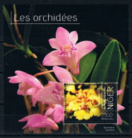 Bloc Sheet Fleurs Orchidées Flowers Orchids  Neuf  MNH **  Niger 2013 - Orchidee
