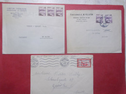Marcophilie - Lot 3 Lettres Enveloppes Oblitérations Timbres MAROC Destination SUISSE (B336) - Marokko (1956-...)