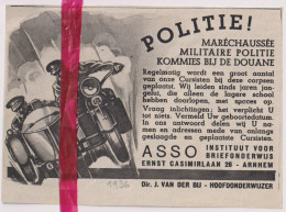 Pub Reclame - Agent Politie Via Schriftelijk Onderwijs Asso, Arnhem - Orig. Knipsel Coupure Tijdschrift Magazine - 1936 - Zonder Classificatie