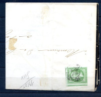 200324 LETTRE N° 12  SEUL SUR LETTRE  4 MARGES  3 VOISINS  TTB++ - 1849-1876: Classic Period