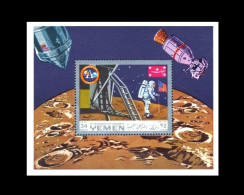 KR Jemen / Kingdom Of Yemen: 'Apollo-11 In Space – Lunar Landing – First Men On The Moon 1969', Mi BL 161A; Yv PA.95D ** - Asia