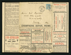 FRANCE - Storch & Françon J86f - Sage 15c - ENVELOPPE LETTRE ANNONCE TIMBREE SUR COMMANDE - Standard Covers & Stamped On Demand (before 1995)