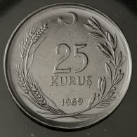 Monnaie Turquie - 1969 - 25 Kuruş - Turquia