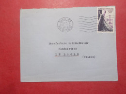 Marcophilie - Lettre Enveloppe Oblitération Timbre FRANCE N°941 Destination SUISSE (B337) - 1921-1960: Periodo Moderno