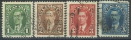 CANADA -1937, KING GEORGE VI STAMPS SET OF 4, USED. - Gebraucht