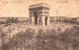 FRANCE - Paris - Vue Sur La Place De L'Etoile -  Arc De Triomphe - Animé - Carte Postale Ancienne - Autres Monuments, édifices