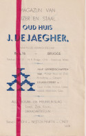 Pub Reclame - IJzer & Staal J. De Jaegher, Brugge - Orig. Knipsel Coupure Tijdschrift Magazine - 1948 - Non Classés