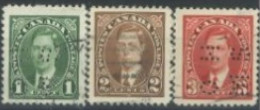 CANADA - KING GEORGE STAMPS SET OF 3, USED. - Gebruikt