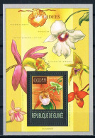 Bloc Sheet Fleurs Orchidées Flowers Orchids  Neuf  MNH **   Guinee Guinea 2013 - Orchidee