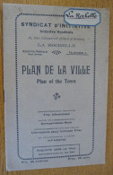 Ancien PLAN DE LA VILLE De LA ROCHELLE - Poitou-Charentes