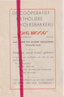 Pub Reclame - Bakkerij , Volksbakkerij Ons Brood - Brugge - Orig. Knipsel Coupure Tijdschrift Magazine - 1947 - Unclassified