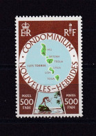 NOUVELLES-HEBRIDES 1977 TIMBRE N°507 NEUF AVEC CHARNIERE CARTE - Ungebraucht