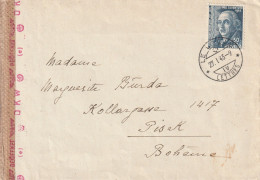 Suisse Lettre Censurée Le Locle Pour La Bohême 1943 - Postmark Collection