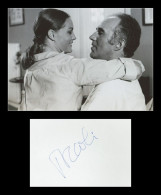 Michel Piccoli (1925-2020) - Signed Album Page + Photo - Paris 1987 - COA - Actors & Comedians