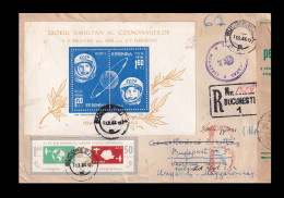 ROMANIA 1964. Interesting Cover To Hungary, With Space Blokk - Covers & Documents