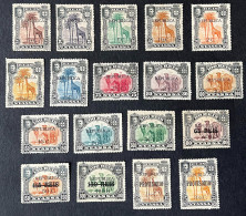 (T2) Nyassa Company - 1918 D. Carlos Local Republica Complete Set - Af. 64 To 81 - MH - Nyassaland