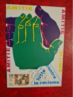 Carte Maximum 1982 PARIS LUTTE CONTRE LE RACISME - 1980-1989