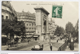CPA - 75.Paris. Boulevard Et Porte Saint Denis - Distrito: 10