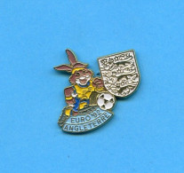 Rare Pins Football Euro 1992 En Suede Lapin Angleterre Fr266 - Fussball