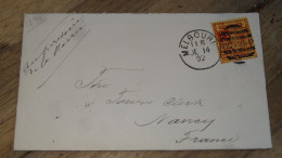 Cover AUSTRALIA, VICTORIA, Melbourne To France - 1892 ......... ..... 240424 ....... CL-10-4 - Cartas & Documentos