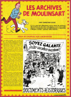 Les Archives De Moulinsart. 3 Documents Presque Oubliés. 1980. - Documents Historiques