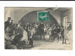 13 Militaria  Camp De Carpiagne Réfectoire écrite 1911 TBE - Altri & Non Classificati